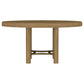 Arini 7-piece Round Dining Table Set Sand Wash and Black