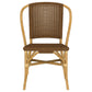 Lexley Woven Rattan Dining Side Chair Brown (Set of 2)