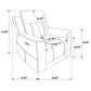 Kennett 3-piece Chenille Power Reclining Sofa Set Ivory