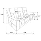 Kennett 2-piece Chenille Power Reclining Sofa Set Dark Grey