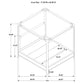 Solano 85-inch Eastern King Canopy Bed Weathered Mango
