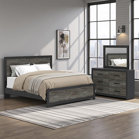 Broachmyn Queen Panel Bed, Dresser and Mirror