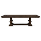 Ridgewell 9-piece Rectangular Trestle Dining Set Dark Oak