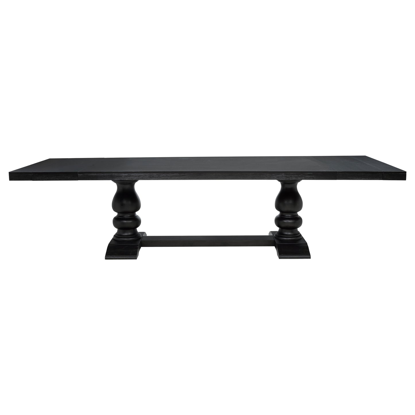Phelps 7-piece Rectangular Dining Table Set Distressed Noir