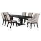 Phelps 7-piece Rectangular Dining Table Set Distressed Noir