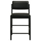 Hamlyn 5-piece Round Wood Counter Height Dining Set Black