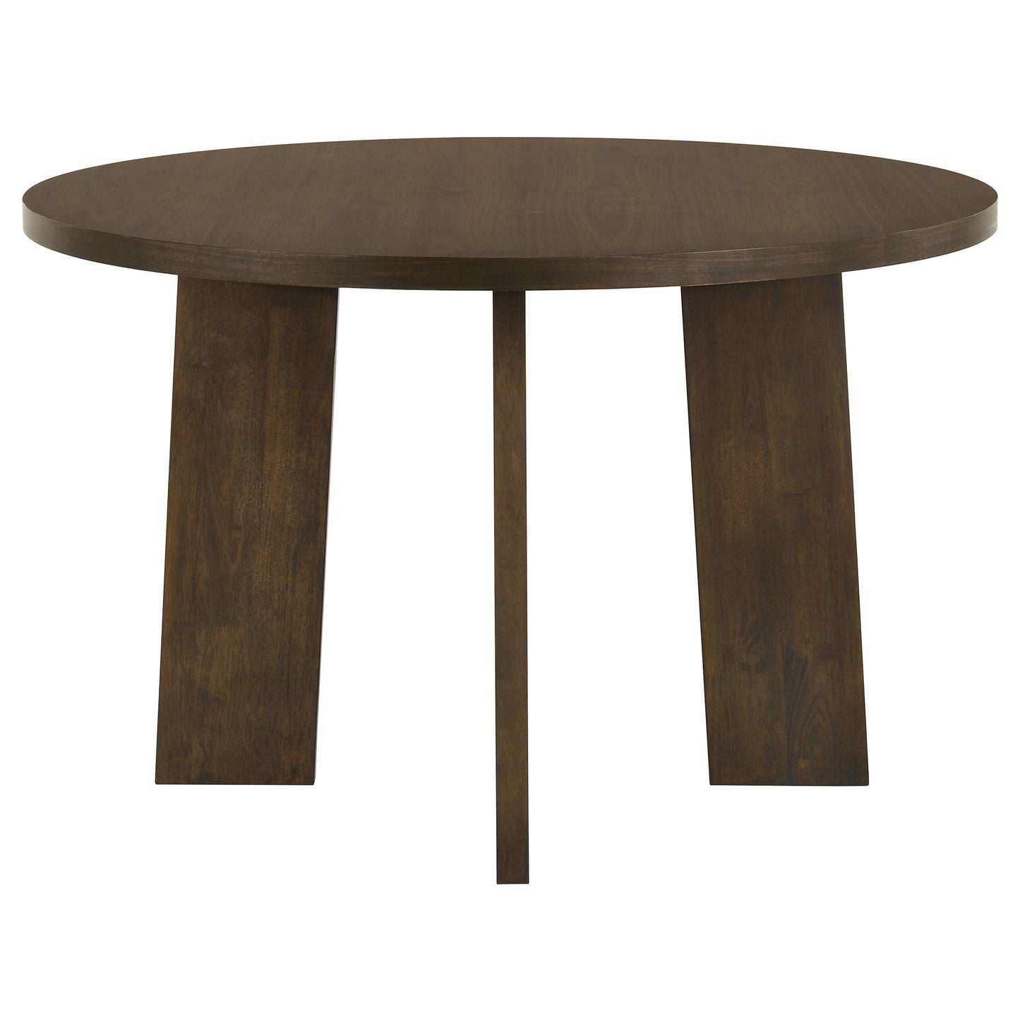 Strouse 47-inch Round Wood Dining Room Table Walnut