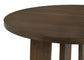 Strouse 47-inch Round Wood Dining Room Table Walnut