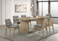 Decker 7-piece 82-inch Rectangular Dining Set Grey and Natural Oak