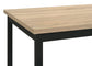Garza 5-piece Space Saving Rectangular Dining Table Greige Oak