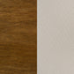 Adderley California King Wood Panel Bed Cream and Warm Brown
