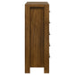Adderley 5-drawer Bedroom Chest of Drawers Warm Brown