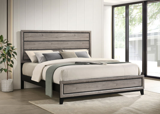 Watson Wood Eastern King Panel Bed Light Taupe