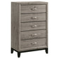 Watson Five-piece Twin Bedroom Set Light Taupe