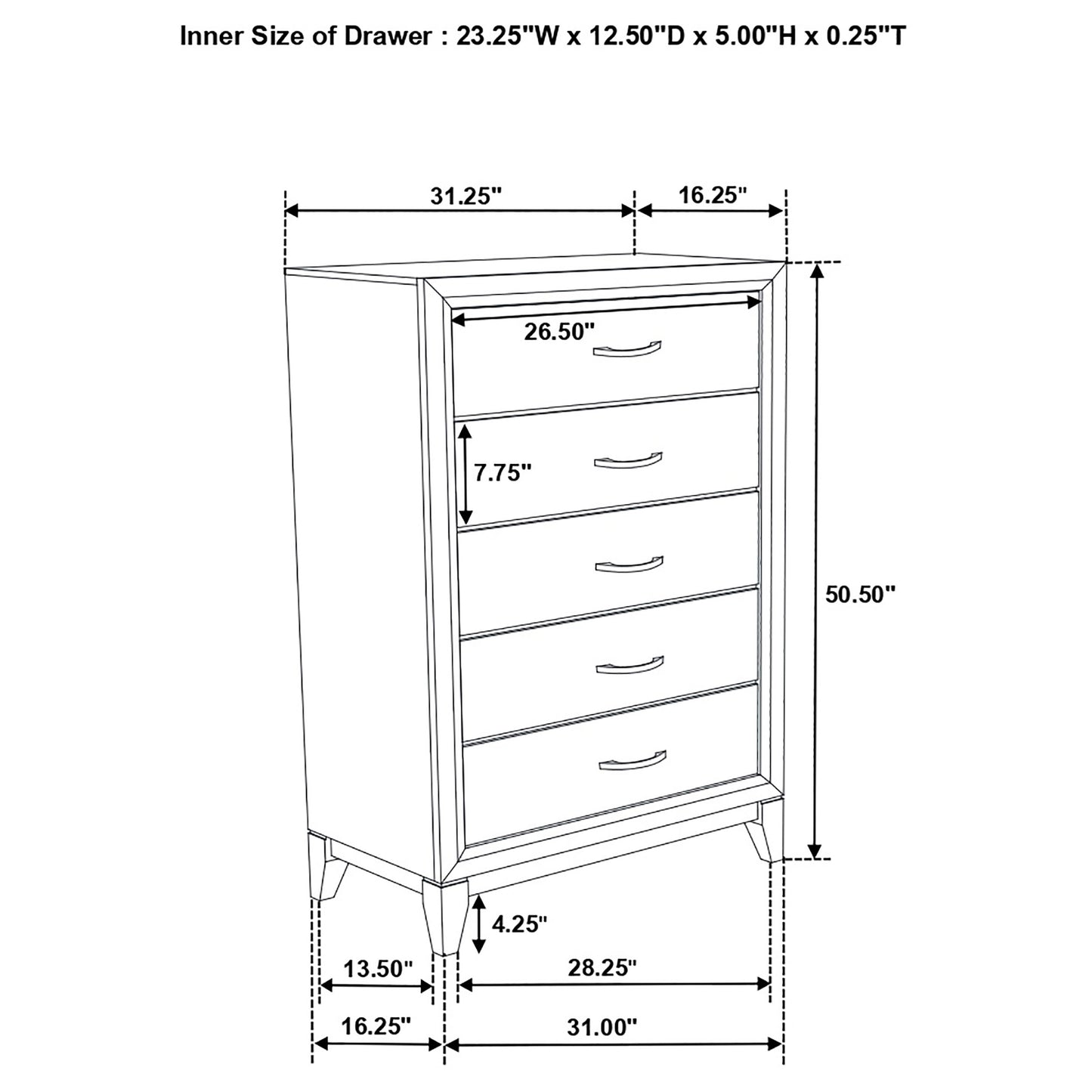 Watson Five-piece Twin Bedroom Set Light Taupe