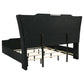 Lorient California King LED Upholstered Bed Black