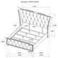 Lorient California King LED Upholstered Bed Black