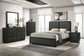 Cavelle 51-inch Upholstered Full Panel Bed Black