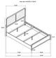 Cavelle 51-inch Upholstered Full Panel Bed Black