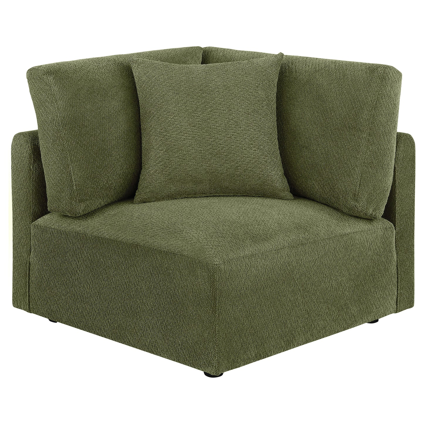 Elysia 6-piece Chenille Upholstered Modular Sectional Sofa Green