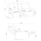 Sylmar 2-piece Chenille Power Reclining Sofa Set Dove Grey