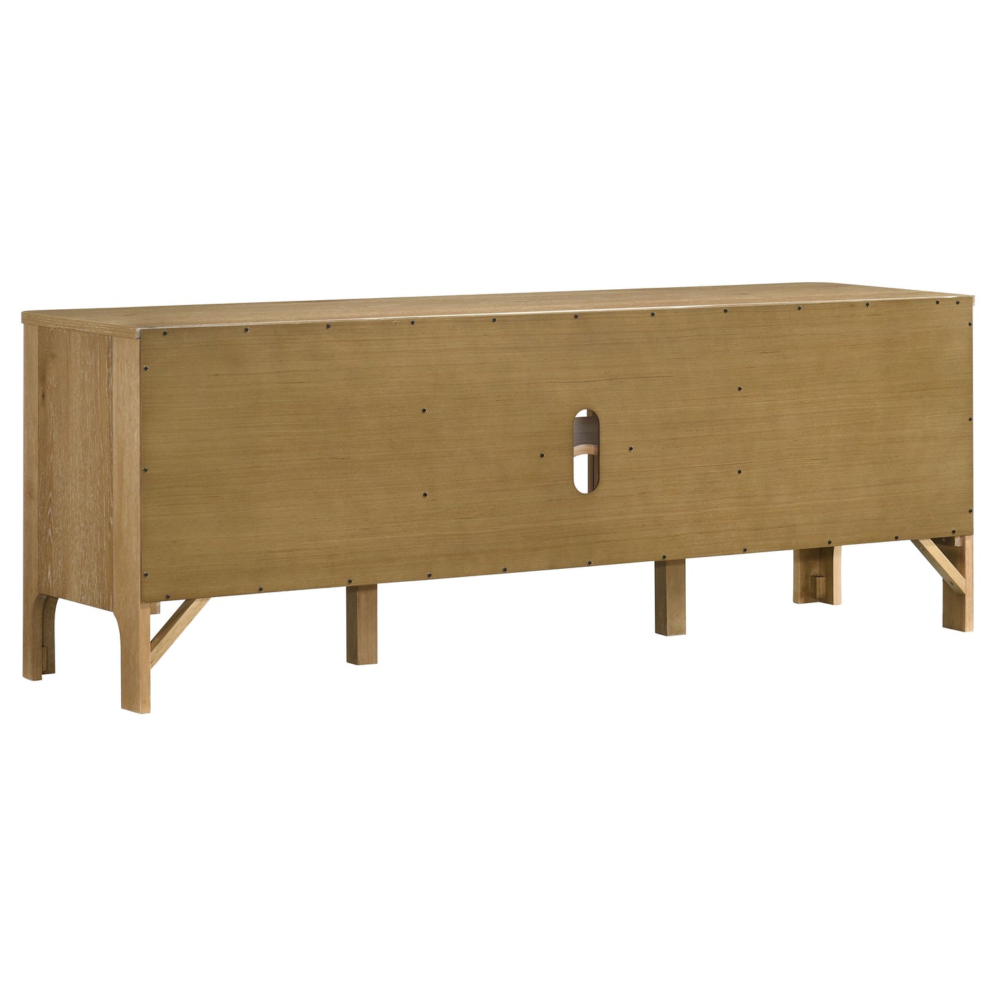 Rowe 65-inch 2-door Wood TV Stand Media Console Light Oak