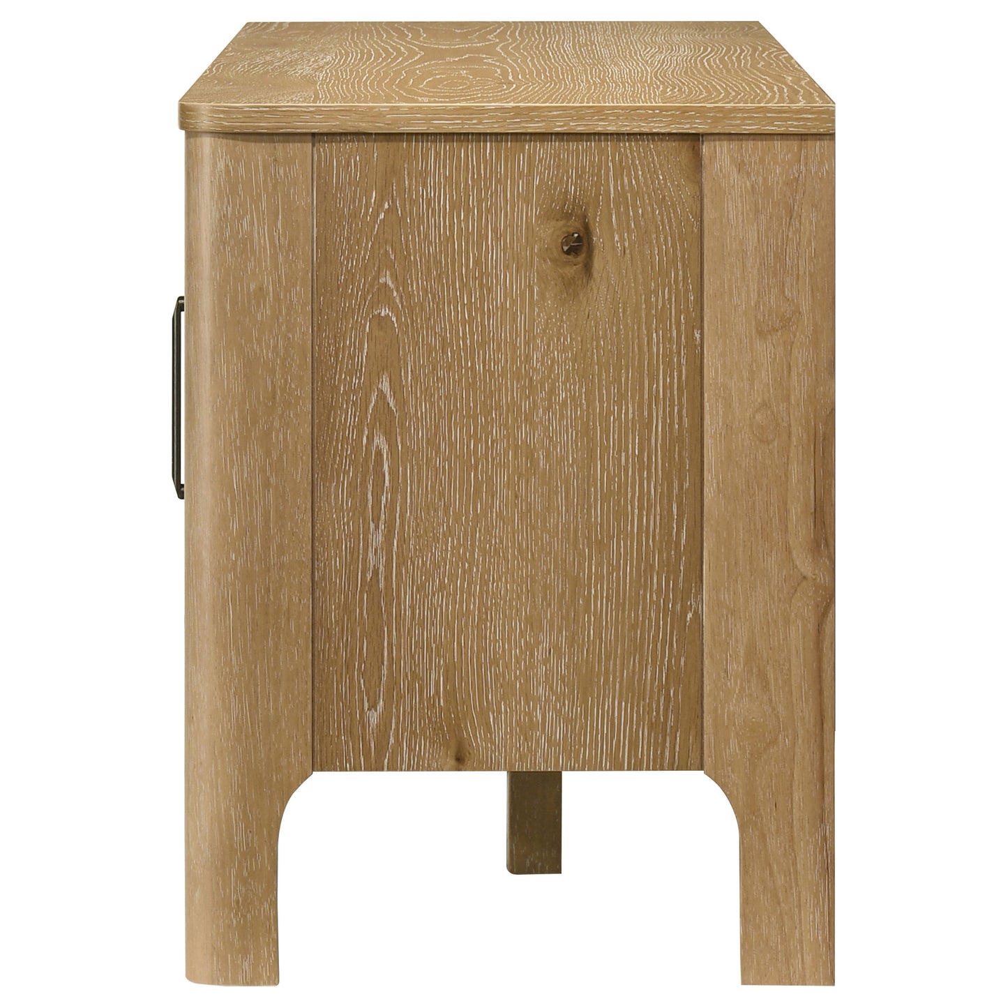 Rowe 65-inch 2-door Wood TV Stand Media Console Light Oak