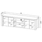 Laurelton 78-inch 4-door TV Stand Media Console Light Oak