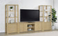 Laurelton 78-inch 4-door TV Stand Media Console Light Oak