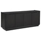 Leandro 72-inch 4-door TV Stand Media Console Burnished Black