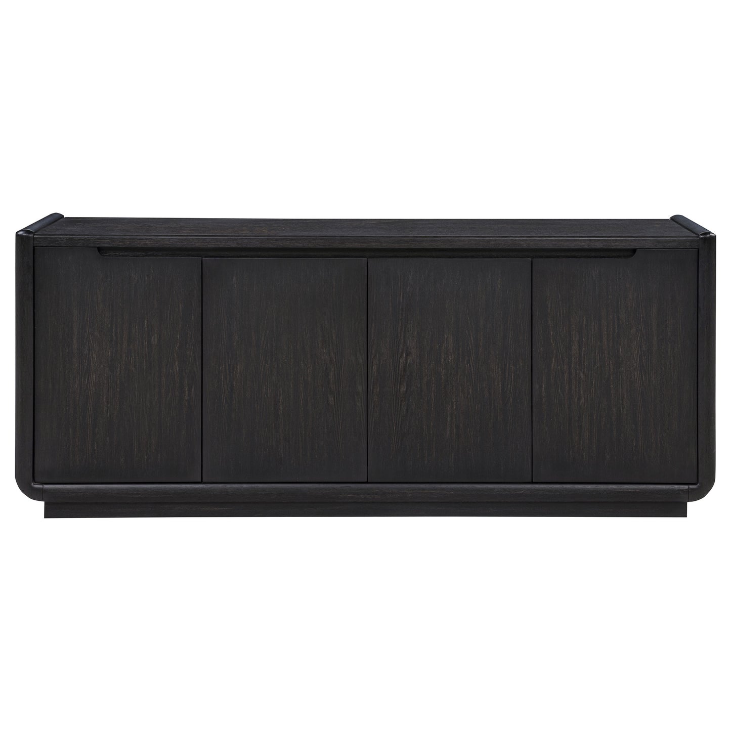 Leandro 72-inch 4-door TV Stand Media Console Burnished Black