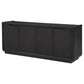 Leandro 72-inch 4-door TV Stand Media Console Burnished Black