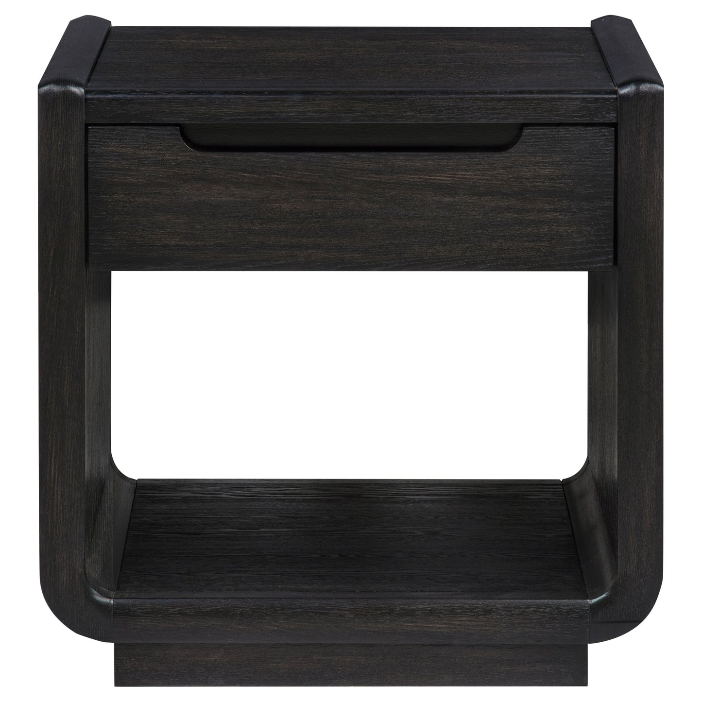 Leandro 1-drawer Wood Occasional Side End Table Burnished Black