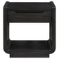 Leandro 1-drawer Wood Occasional Side End Table Burnished Black