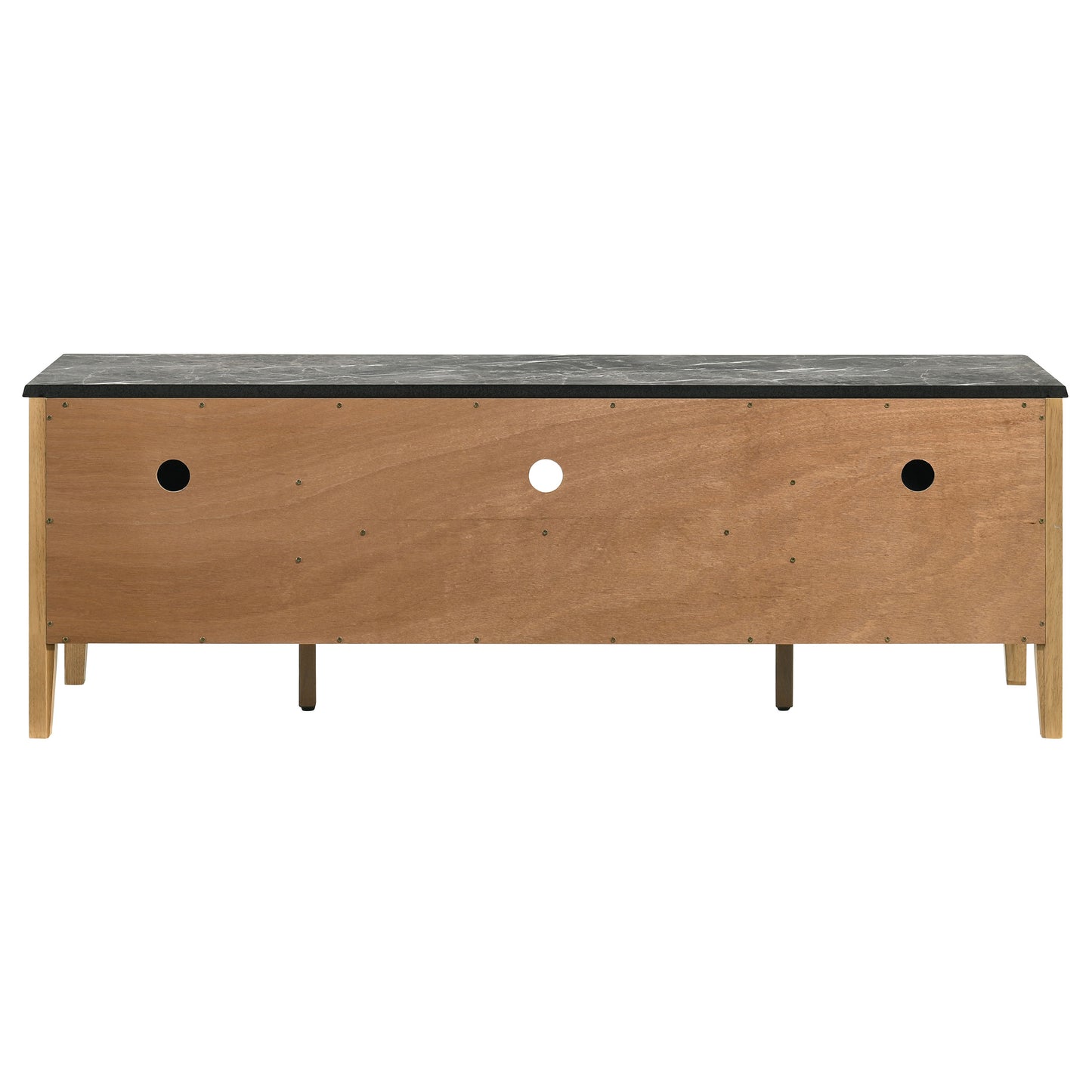 Bradley 63-inch 2-Door SmartTop TV Stand Grey and Natural