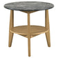 Bradley 3-Piece Round SmartTop Coffee Table Set Grey and Natural
