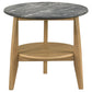 Bradley 3-Piece Round SmartTop Coffee Table Set Grey and Natural