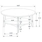 Bradley 3-Piece Round SmartTop Coffee Table Set Grey and Natural