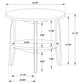 Bradley 3-Piece Round SmartTop Coffee Table Set Grey and Natural