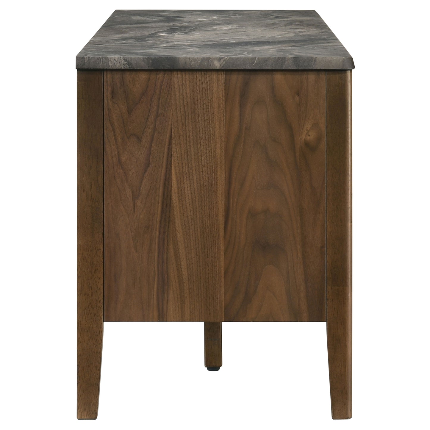 Bradley 63-inch 2-Door SmartTop TV Stand Smokey Grey and Brown