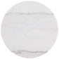 Jason 2-piece Round White Marble Coffee Table Set Greige