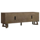 Trotter 71-inch 4-Door Wood TV Stand Media Console Brown