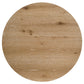 Kessler Round Sculptural Wood Coffee Table Light Oak