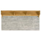 Besler 47-inch SmartTop Writing Desk with Shelf Cement and Natural
