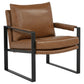 Rosalind Upholstered Track Arm Accent Chair Brown