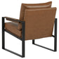 Rosalind Upholstered Track Arm Accent Chair Brown