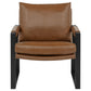 Rosalind Upholstered Track Arm Accent Chair Brown