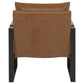 Rosalind Upholstered Track Arm Accent Chair Brown