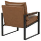 Rosalind Upholstered Track Arm Accent Chair Brown