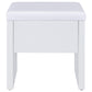 Bunbury Makeup Vanity Table Set Storage Mirror and Stool White